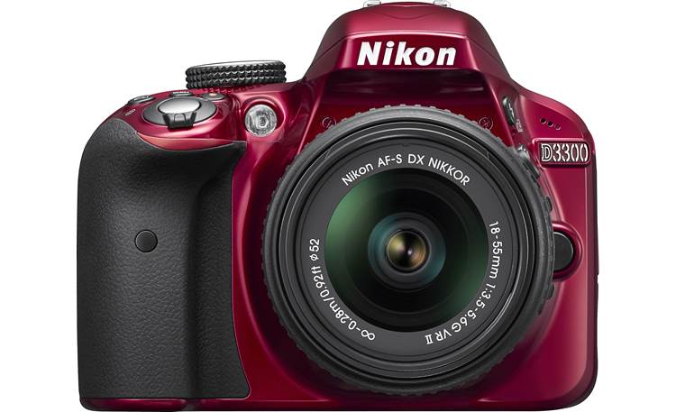 Nikon D3300 Kit Front view (red)