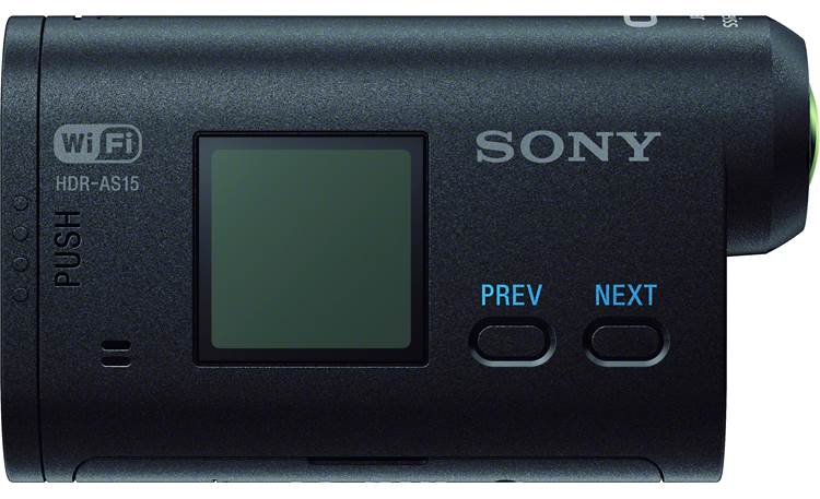 Sony HDR-AS15 Golf Action Camera Package Left side camera view