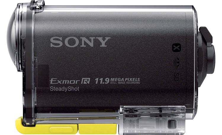 Sony HDR-AS30VR Live View Remote Shown with included weatherproof case