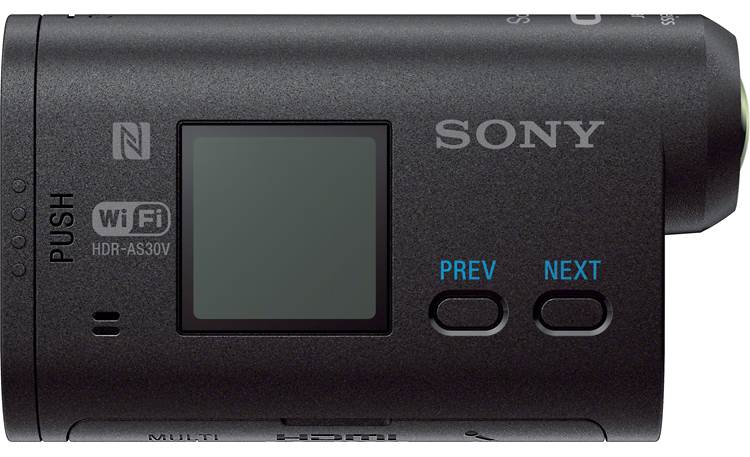 Sony HDR-AS30VW Action Camera Wearable Kit Left side, showing controls