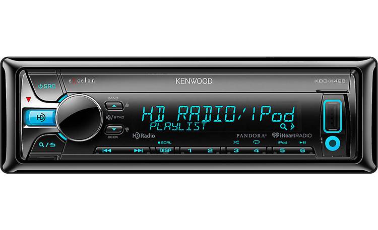 Kenwood Excelon KDC-X498 Enjoy crystal-clear HD radio, CDs, or WAV, WMA, and MP3 music files using the USB port