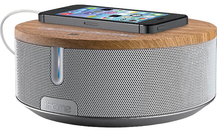 iHome iBN26 BT White/Oak (smartphone and charging cable not included)