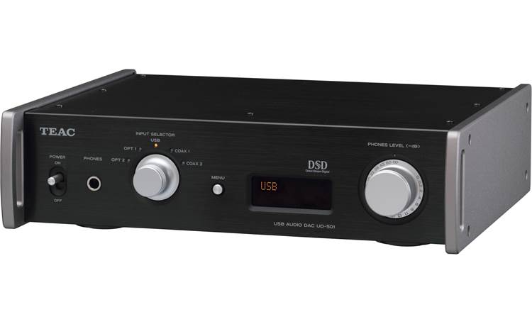 TEAC UD-501 Angled front view (Black)