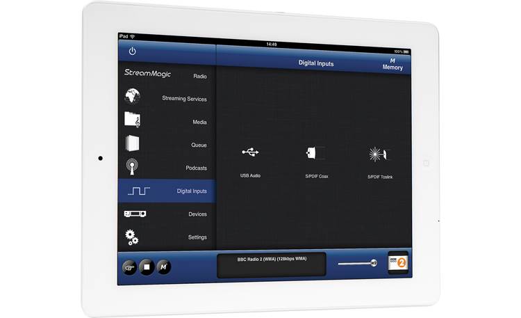 Cambridge Audio Stream Magic 6 V2 iPad app for easy control (iPad not included)