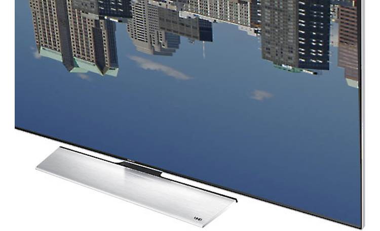 Samsung UN85HU8550 Close-up view of bezel and pedestal base