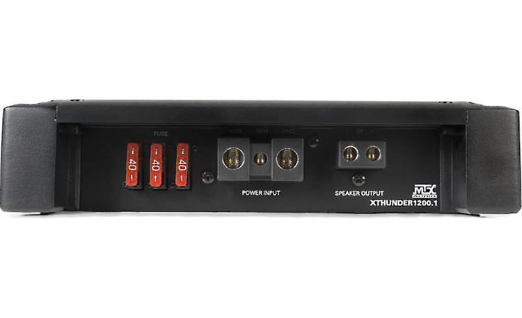 MTX XTHUNDER1200.1 Power and output connection panel