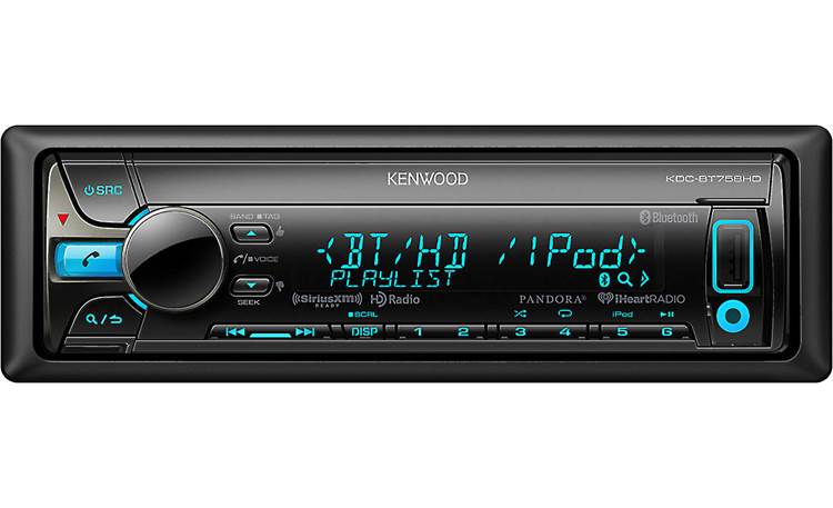 Kenwood KDC-BT758HD Choose from HD Radio, Bluetooth, USB, CD, or SiriusXM for your music fix