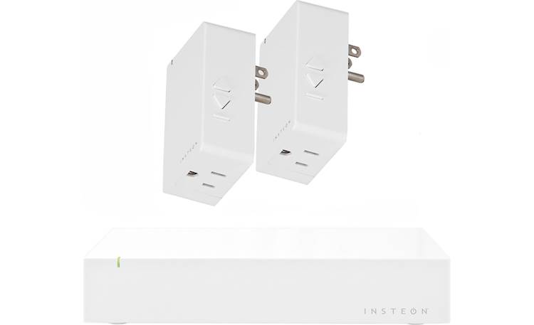 INSTEON Starter Kit Front (hub and two dimmer modules)