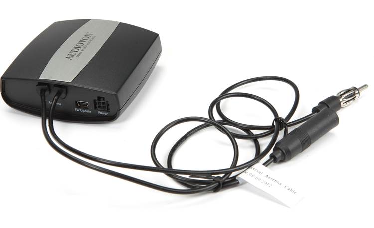 Audiovox AUNI-150-PRO Universal Integration Kit Module shown with antenna cable connections