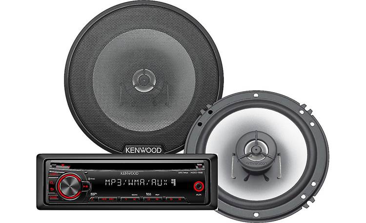 Kenwood Receiver and Speaker Package Kenwood KDC-152 receiver and KFC-G1620 6-1/2