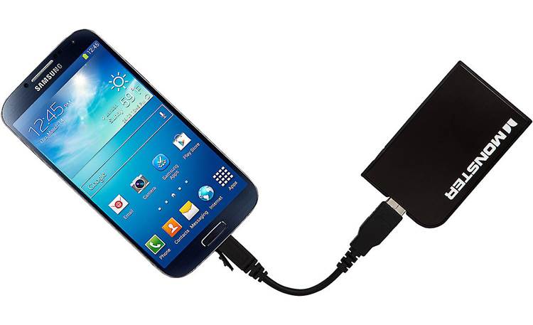 Monster Mobile® PowerCard™ Slate Black(smartphone and charging cable not included)