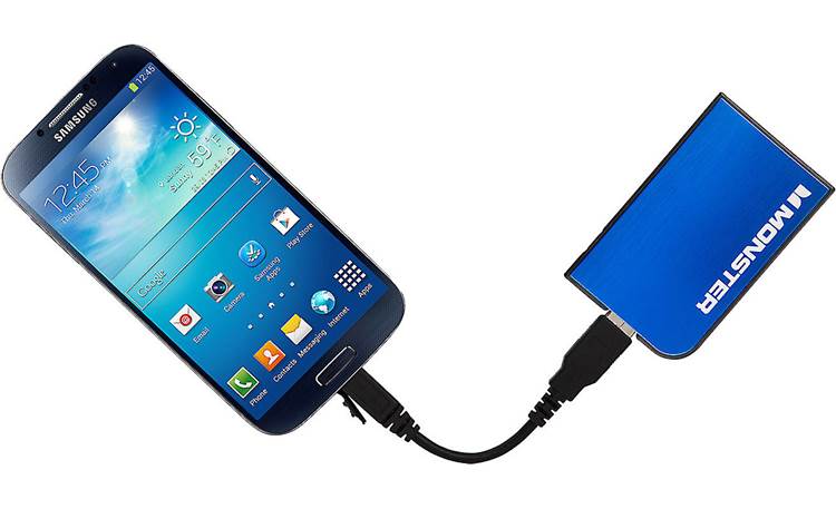 Monster Mobile® PowerCard™ Cobalt Blue (smartphone and charging cable not included)