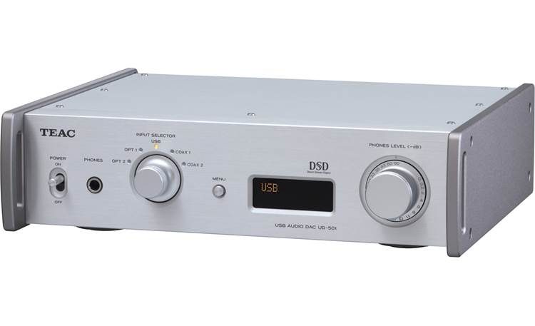TEAC UD-501 Angled front view (Silver)