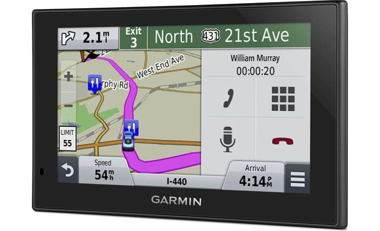 Garmin nüvi® 2599LMTHD Bluetooth for hands-free calling through your compatible phone.