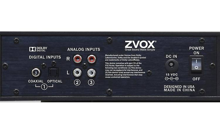 ZVOX SoundBase 450 Back