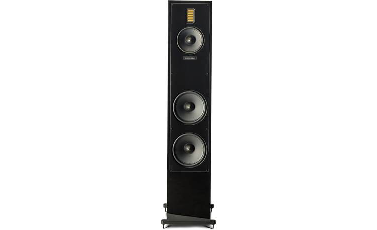 MartinLogan Motion® 60XT Direct front view with grille off (Gloss Black)
