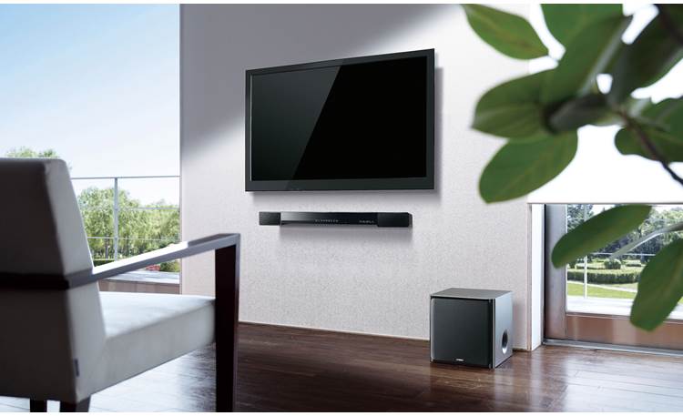 Yamaha YAS-203 Sound bar is wall-mountable (screws not included)