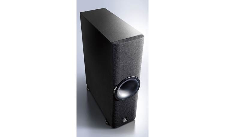 Yamaha YSP-2500 Digital Sound Projector Wireless subwoofer placed vertically
