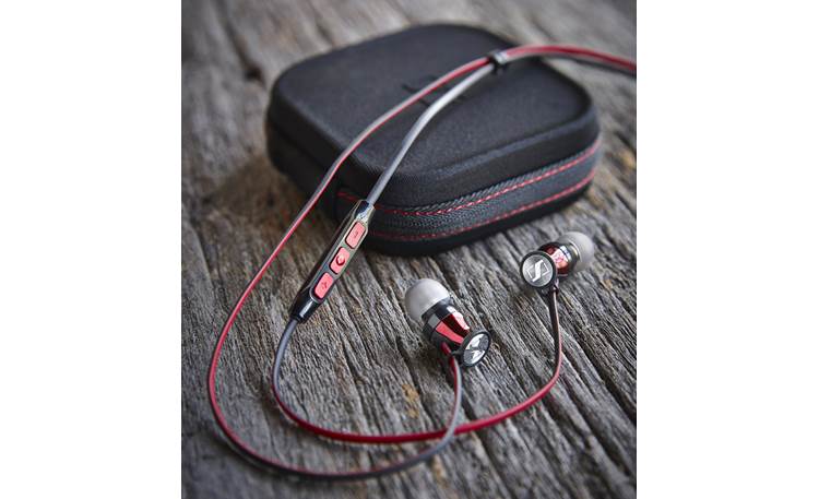 Sennheiser Momentum In-Ear Shown with included carrying case