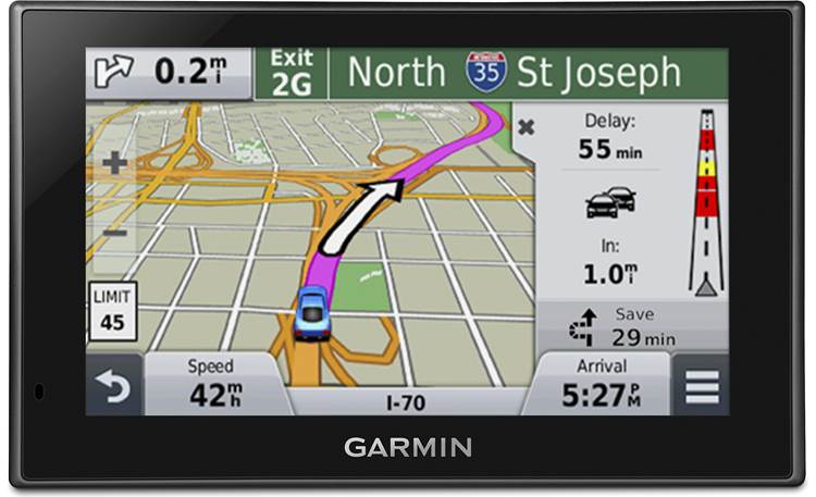 Garmin nüvi® 2539LMT Garmin Traffic alerts you to possible delays
