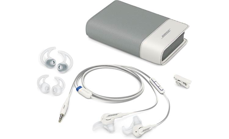 Bose® SoundTrue™ in-ear headphones Shown with included accessories