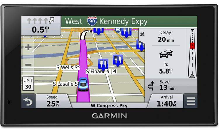 Garmin nüvi® 2639LMT Garmin Traffic alerts you to possible delays