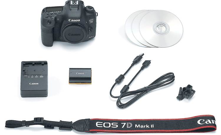 Canon EOS 7D Mark II (body only) Shown with included accessories
