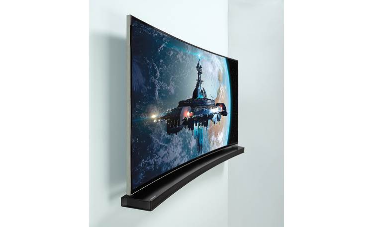 Samsung UN65HU9000 Shown with Samsung HW-H7500 curved sound bar (not included)