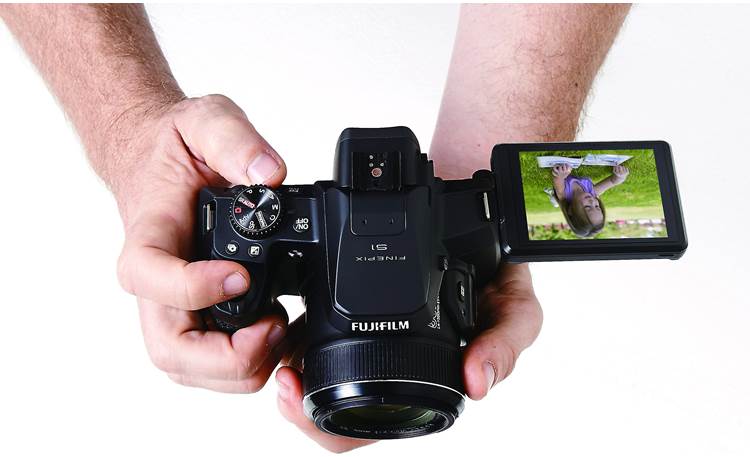 Fujifilm FinePix S1 Flip-out LCD monitor for multi-angle shooting