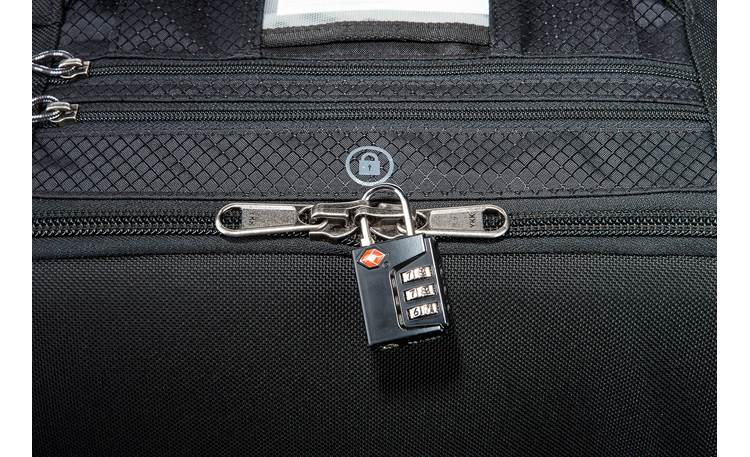 Think Tank Photo Production Manager 40 Locking zippers provide extra security during travel