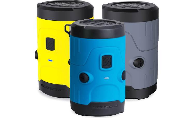 Scosche boomBOTTLE H2O Available in three colors (yellow, blue, and grey)