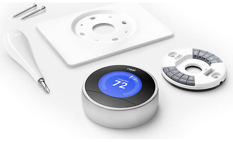 Nest Learning Thermostat, 2nd Generation Shown with included installation gear