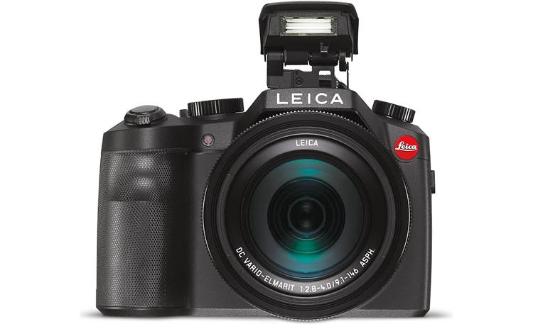 Leica V-Lux Shown with built-in flash deployed