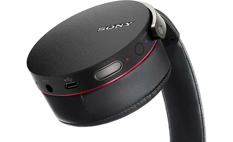 Sony MDR-XB950BT EXTRA BASS™ Earcup controls and connections