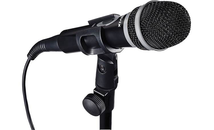 Singtrix® Party Bundle Mic sits in the included stand