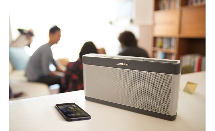 Bose® SoundLink® <em>Bluetooth®</em> speaker III Streaming audio from smartphone (smartphone not included)
