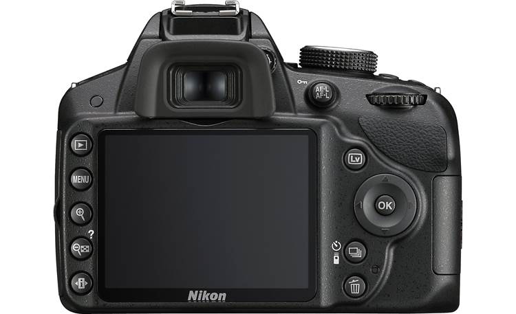Nikon D3200 Kit with Standard Zoom and Telephoto Zoom Lenses Back