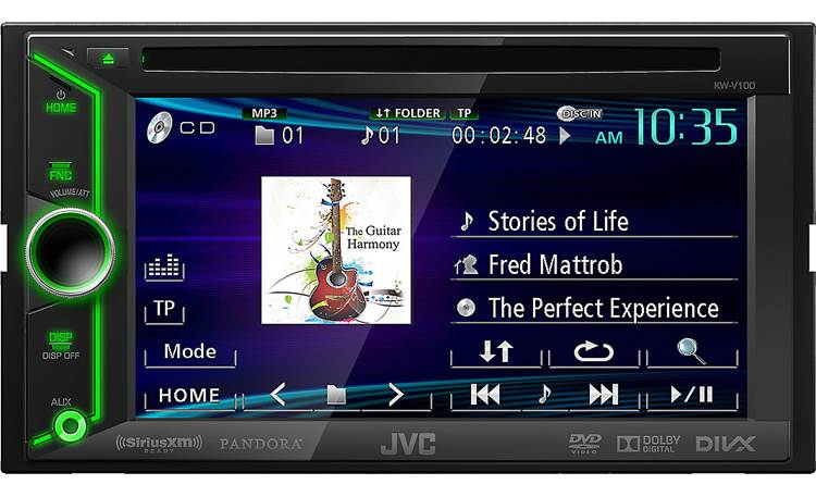 JVC Arsenal KW-V100 All your audio and video controls are at your fingertips