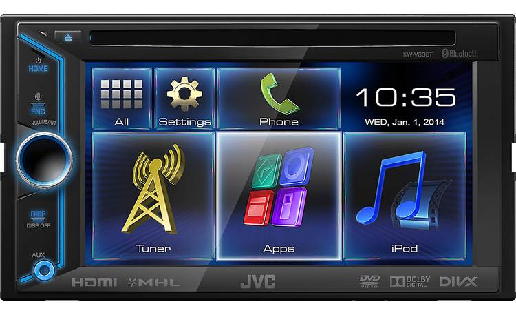 JVC KW-V30BT JVC's intuitive and customizable touchscreen gives you total control