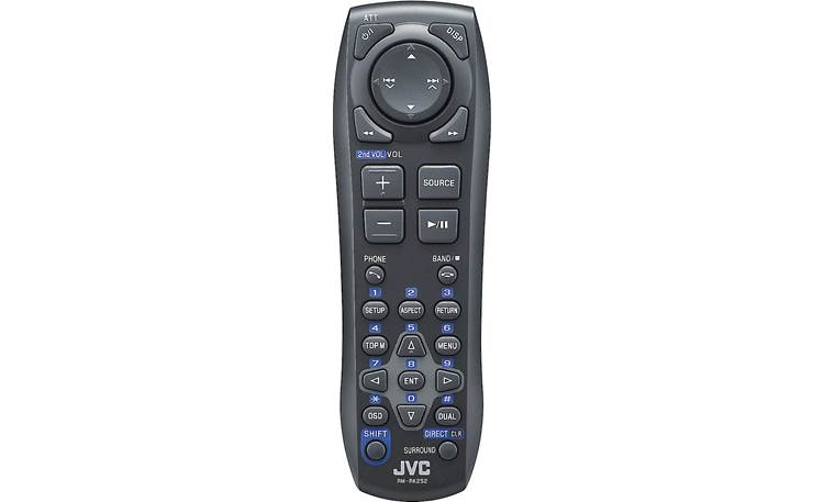 JVC KW-V30BT Backseat passengers can use the handy remote while you concentrate on traffic