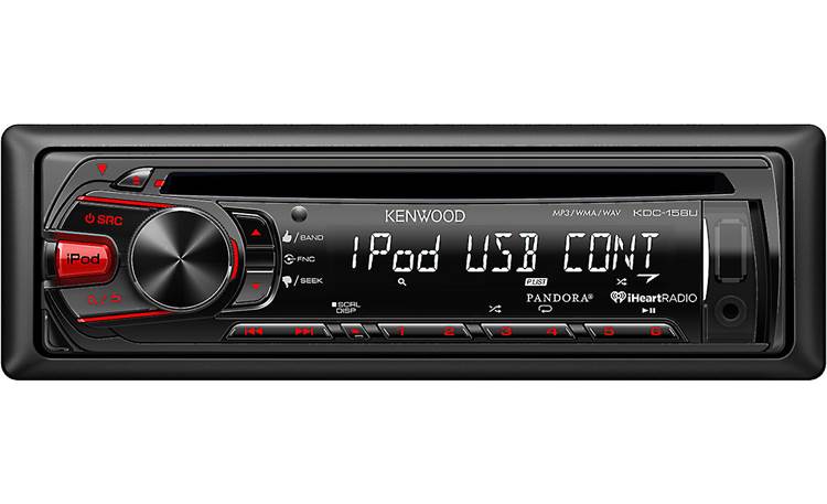 Kenwood KDC-158U Enjoy your CDs, USB music, or plug in a portable audio player