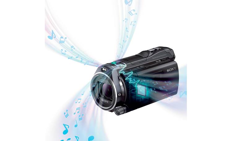 Sony Handycam® HDR-PJ810 Built-in 5.1 surround sound mic adds a vivid soundtrack