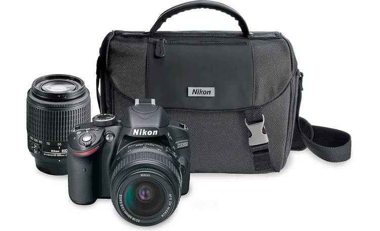 Nikon D3200 Kit with Standard Zoom and Telephoto Zoom Lenses Camera with included lenses and case