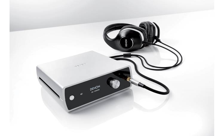 Denon DA-300USB Pictured with headphones (Not included)