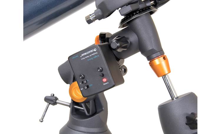 Celestron AstroMaster 130-EQ MD Motor drive points the telescope quickly and accurately