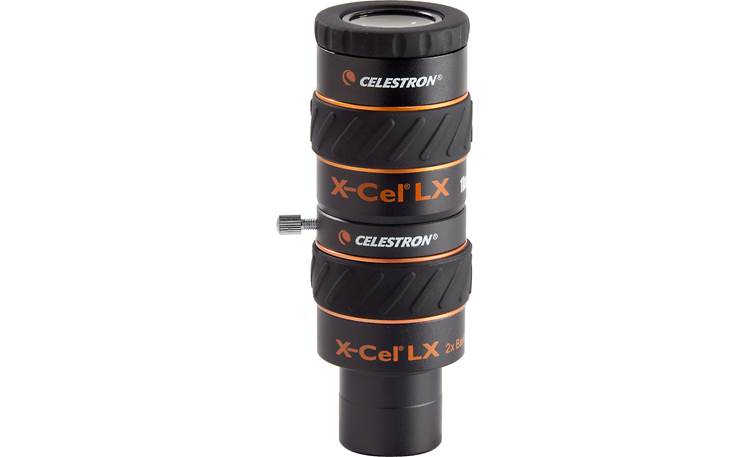 Celestron X-Cel LX 2X Barlow Lens Shown mounted with 10mm eyepiece (not included)