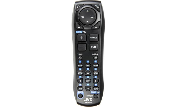 JVC Arsenal KW-V100 Backseat passengers can control the fun with the included remote control