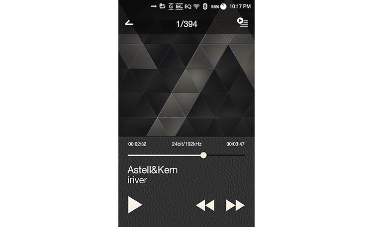 Astell & Kern AK240 Playback screen