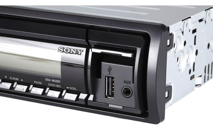 Sony DSX-M50BT Front USB and AUX ports