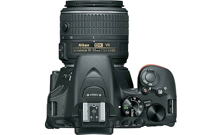 Nikon D5500 Kit Top with lens attached